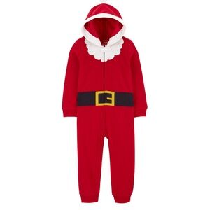 Toddler Boy Carter's 1-Piece Santa Fleece Costume Pajamas